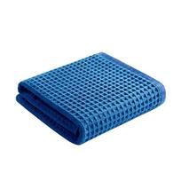 Waffle Weave Car Cleaning Cloth Microfiber Auto Cleaning Accessories Glass Wash Towel Strong Water Absorbent Towels mėlyna