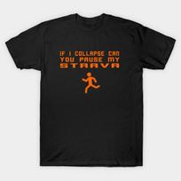 Men Black Print T-shirt Strava No-Cut Transfer Paper Print Cotton Tshirt XL juoda