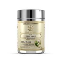 Khadi Natural Neem Tulsi Face Pack For Clear Looking Skin Deep Cleansing Glow Boosting Powder 50 G Pack Of 1