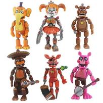 6 vnt. FNAF figūrėlės Freddy Bonnie Foxy Fazbear meškinas Penki naktys PVC modelis Veiksmo figūrėlės Žaislai vaikams Gimtadienio dovana