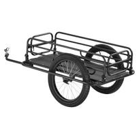 Bike Cargo Trailer, 275 lbs Load Capacity, Heavy-Duty Bicycle Wagon Cart, Foldable Compact Storage & Quick Release with Universal Hitch, 20  Wheels,