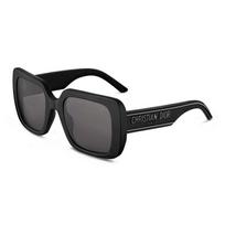 Dior Wil S3U Acetatiniai kvadratiniai akiniai nuo saulės Unisex akiniai nuo saulės Juodi WILDIOR-S3U-10A0 Basic Packaging-Eyeglass Case+Box