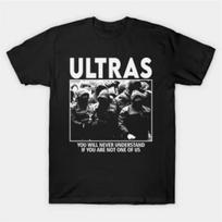 Vyriški itin ryškūs grafiniai marškinėliai Futbolo gerbėjų apranga su ULTRAS šūkiu Minios spaudinys Laisvalaikio apvalia iškirpte trumpomis rankovėmis Tee - Vyriški... S įvairiaspalvis