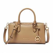Michael Kors Arden Monogram Minimalistinis Odinis Rankinis Krepšys per Petį Mažas Moteriškas Krepšys Kamelinis 35S6G4XM1L-CAMEL Basic Set (Bag+Dust Bag)
