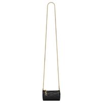 Saint Laurent Ysl Sade Series Micro Lambskin Leather Quilted Cylinder Bag Women Shoulder Bag Black Bronze 796296-AAAJU-1000 Box(Basic Set+Box)
