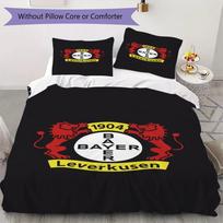 Bayer 04 Leverkusen Rašto Patalynės Komplektas Antklodės Užvalkalas Pagalvės Užvalkalas Namų Dekoras Gimtadienio Dovana (1 * antklodės užvalkalas + 2 * pagalvės užvalkalai be šerdies) 135x200cm