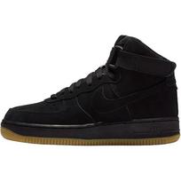 Nike Air Force 1 High Suede Black Gum GS 807617-002 37.5