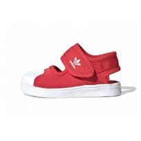 Adidas Originals SUPERSTAR 360 Comfortable Slip Resistant Abrasion Resistant Low top Toddler Shoes Red White EF7414 25.5