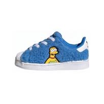 The Simpsons x Adidas Originals SUPERSTAR Atsparūs trinčiai žemi vaikiški batai Mėlyni Kūdikiams ir Mažiems Vaikams GZ1772 26.5