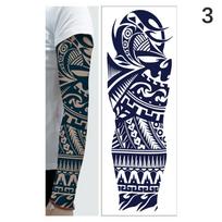 1 lapas Pilnos rankos laikinos tatuiruotės Didelis totemas Tribalinis Didelės rankovės tatuiruotės lipdukas Kūno menas Seksualūs drakono tatuiruotės dizainai Vyrams