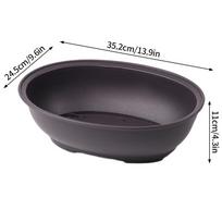 Rectangular Flowerpots Plastic Bonsai Plants Pot Square for Flower Balcony Garden Yard Landscape Bonsai Pot Trays Home Decor