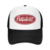 Peterbilt Sunkvežimių Lenktynių Vyriškos Tinklelio Beisbolo Kepurės Unisex Hip Hop Reguliuojama Snapback Kepurė Moteriškos Vasarinės Atsitiktinės Apsauginės Nuo Saulės Kepurės Adjustable juoda