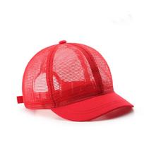 Tinklinė beisbolo kepurė vyrams ir moterims, kvėpuojanti vasarinė kepurė, lengva trucker kepurė, reguliuojama skrybėlė nuo saulės su greitai džiūstančiu dizainu Adjustable&Adult raudona