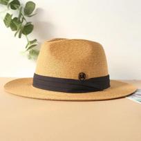 Didelis dydis XL 63cm Kelioninė Panama skrybėlė Apsauginės skrybėlės moterims, vyrams Vestuvėms Platus kraštas Fedora Šiaudinė paplūdimio skrybėlė UV UPF 80+ M55-57cm