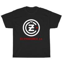 Česká zbrojovka Strakonice CZ MOTOR Logotipas Amerikietiški Marškinėliai Juokingi Dydis S iki 5XL Unisex Marškinėliai XXXXL
