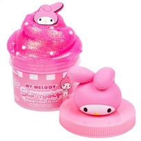 My Melody SLIMYGLOOP indelis 8 oz Rožiniai gleiviai su burbulinio gumos kvapu Yra karoliukų ir My Melody pakabukas Sanrio daiktai Hello Kitty gleivės Gleivės vaikams Labas