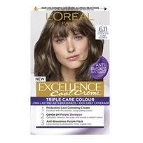 L'Oréal Paris Excellence Cool Creme Nuolatiniai dažai - Atspalvis 6.11 Tamsiai šviesūs peleniniai