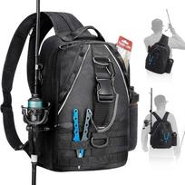 Lightweight Sling Bag with Rod Holder Shoulder Storage Bag New Fishing Gear Bag  Outdoor Fishing juoda
