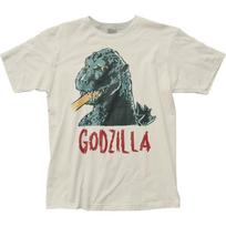 Godzilla Godzilla Vintage Style Mens T Shirt Classic Monster Movie Tee Natural Unisex T-Shirt S
