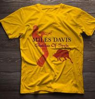 Miles Davis Sketches Of Spain Marškinėliai Vyriški Geltoni Unisex S2345XL Unisex Marškinėliai S