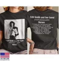 Patti Smith 60-mečio Pasirodymas Horses 2025 Dvispusiai Unisex Marškinėliai Unisex Marškinėliai XXXL