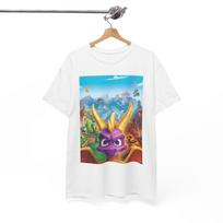 Spyro Graphic T Shirt Video Games Graphic Retro Unisex Heavy Cotton Tee Unisex T-Shirt L