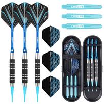 3pcs 18g Soft Tip Darts - Stainless Steel Electronic Darts with Interchangeable PC & Aluminum Shafts