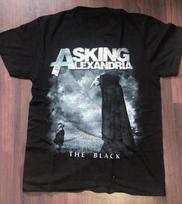 Juodi Grupės T-shirt Asking Alexandria Dovana Gerbėjams Juodi Unisex Marškinėliai XL