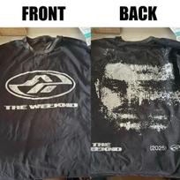 The Weeknd 2025 m. turas Unisex marškinėliai Visų dydžių S-5XL Pakartotinis spaudinys T-shirt Unisex T-shirt XL