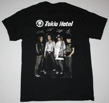 Tokio Hotel Grupės Parašo Marškinėliai Unisex Koncertiniai S5XL TR646 Unisex Marškinėliai M