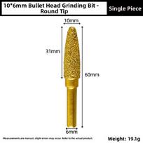 1pc Brazing Grinding Head Hexagonal Handle Carbide Rotary File Cast Iron Stone Hand Drill For Metal Grinding Finishing