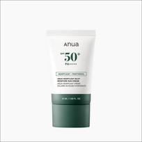[Anua] Heartleaf Silky Moisture Sunscreen 50ml - SPF50+ PA++++, No White Cast, Non-Greasy Makeup Base, Soothing Sun Cream, K-Beauty 50ml, 1ea