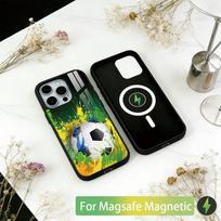 Futbolo kamuolio telefono dėklas, skirtas iPhone17,16,15,14,13,12,11 Plus,Pro, magnetinis, su Magsafe belaidžiu įkrovimu iPhone11