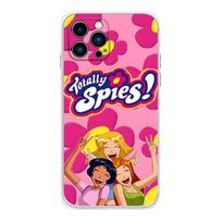 Totally Spies dėklas telefonui iPhone 17 16,15,14,13,12,11 Plus,Pro,Max,XR,Plus,E,Mini Skaidrus minkštas dėklas iPhone13