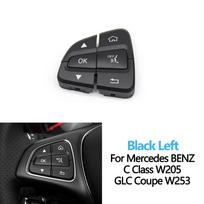 W205 W253 LHD RHD Automobilio daugiafunkcis vairo jungiklio valdymo mygtukų dangtelis Mercedes Benz C klasės GLC klasei Black Left