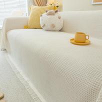Sofa Towel Full Cover Cloth Ins Cream Style Cotton Gauze Camping Blanket Sofa Cushion Cover Towel Four Seasons Universal All-inclusive Sofa Cover 180*130cm