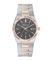 Mathey-Tissot Zeus Two Tone Stainless Steel Black Dial Quartz D118RS Women's Watch juoda