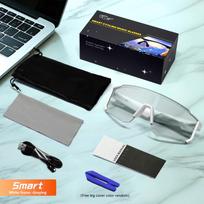 Dviračių akiniai nuo saulės Išmanūs Bluetooth akiniai UV400 apsauga Vėjui atsparūs akiniai Važiavimui keliu Dviračių sportiniai akiniai gray