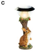Solar Lamp For Cat And Dog, Dog, Rabbit Creativity, StatueWindow Animal LightDecoration Climbing Decor, Garden, Home Room rabbit1pcs