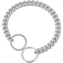 Karšta prekyba 10mm auksinis nerūdijančio plieno šuns kaklaraištis P grandinėlės titano plieno antkaklis 25cm（10inch） sidabras