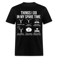 Jėgos triatlono marškinėliai Dalykai, kuriuos darau laisvalaikiu T-shirt Sporto salės marškinėliai dydis S-6XL 2XL