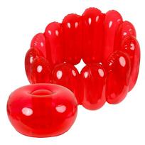 HHO-Jelly pripučiamas kėdės baldas, Jelly kolekcija, nešiojama pripučiama sofa, pripučiama sofos sėdynė namams, sodui, terasai raudona