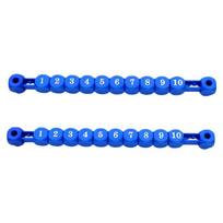 2Pcs Score Keepers Table Football Counter 10 Numbers Scoring Score Counter Indicator for Standard Foosball Tables mėlyna