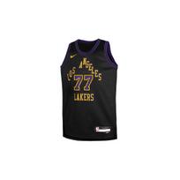 Nike X NBA marškinėliai Los Angeles Lakers Luka Doncic 77 City Edition Jaunimo sportiniai kvėpuojantys vaikiški marškinėliai DX8506-LLD M black