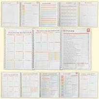 ADHD valymo planuoklis, A4 formato kasdienis tvarkaraštis ir dėmesio tikrinimo sąrašas, Patvarus viršelis, Lygūs puslapiai, Biuro reikmenys, būtini namams/biurui/bendrabučiui Default