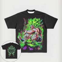 2026 Naujas Karštas Išpardavimas Madingas Dragon Ball Z Super Saiyan Son Goku Vyriškas Laisvo Kirpimo Street Boy Marškinėliai Vasaros Atsitiktinis Anime Viršus M