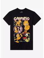 Garfield Group Juniors Panel Portraits Boyfriend Fit Black Shirt M, 3XL L