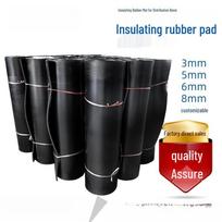 High Voltage Insulating Rubber Mat juoda spalva