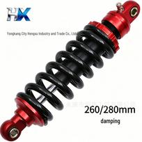 Galinis amortizatorius keturračiams, visureigiams motociklams, keturračiams transporto priemonėms, kartingams (260/280mm) Shock Absorber (260mm) black