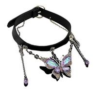 Crystal Rhinestone Choker Belt Twined Women Accessory Sweet Gothic Metal Choker  Streetwear